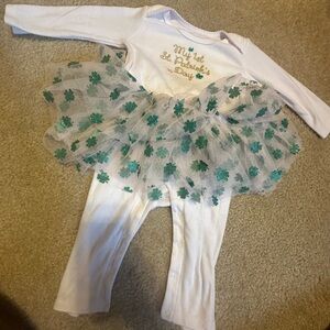 My 1st ☘️ St. Patrick’s Day TuTu One Piece outfit